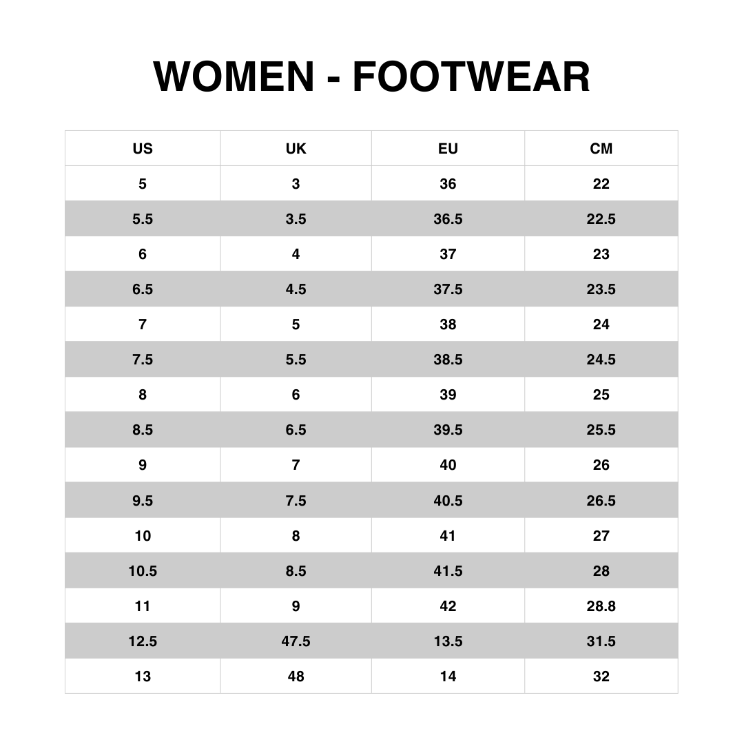 Women Sizing Chart – The North Face Philippines