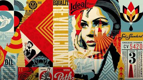 print by the artist Shepard Fairey aka Obey, available on our website artandtoys.com