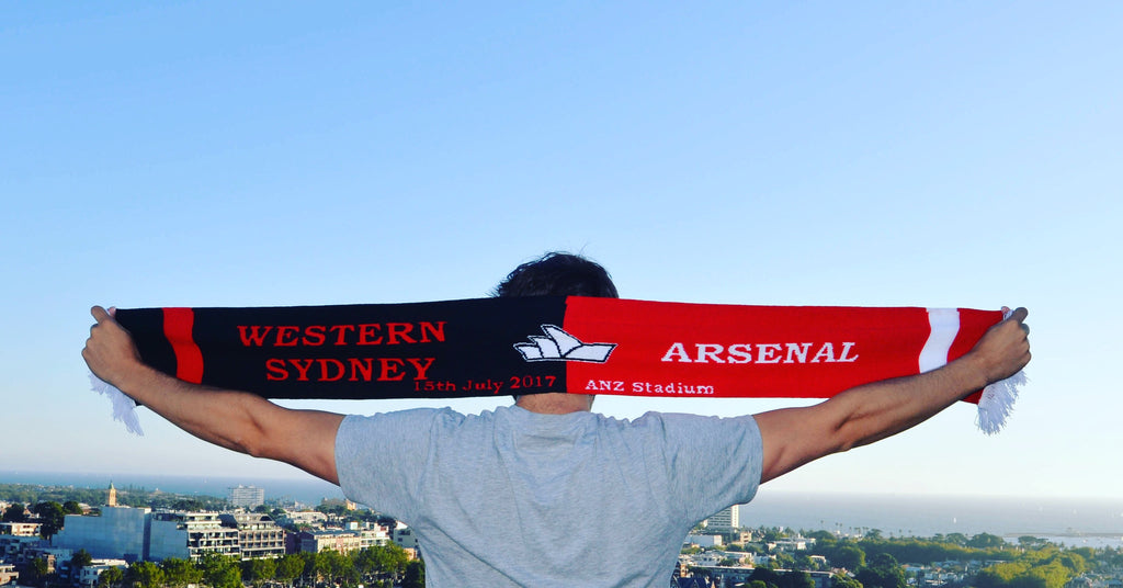 *FREE SHIPPING* Arsenal v Western Sydney Wanderers Scarf