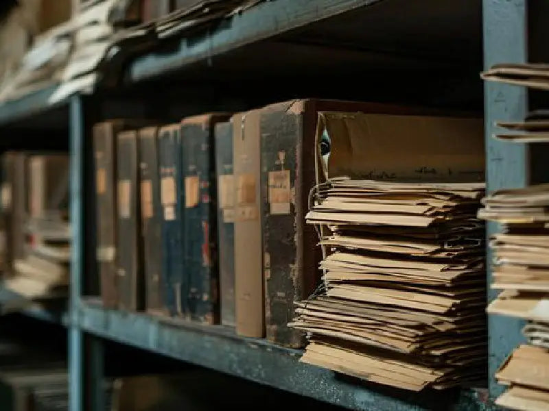 Disorganized Files on a Shelf
