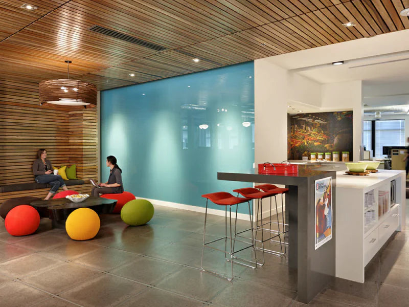 Socialising in a Minimalist Office Design Image