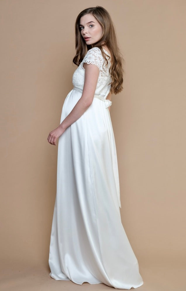 Беременный прокат. Атласное свадебное платье для беременных. Свадебное платье для беременных напрокат. Платье атлас для беременных.