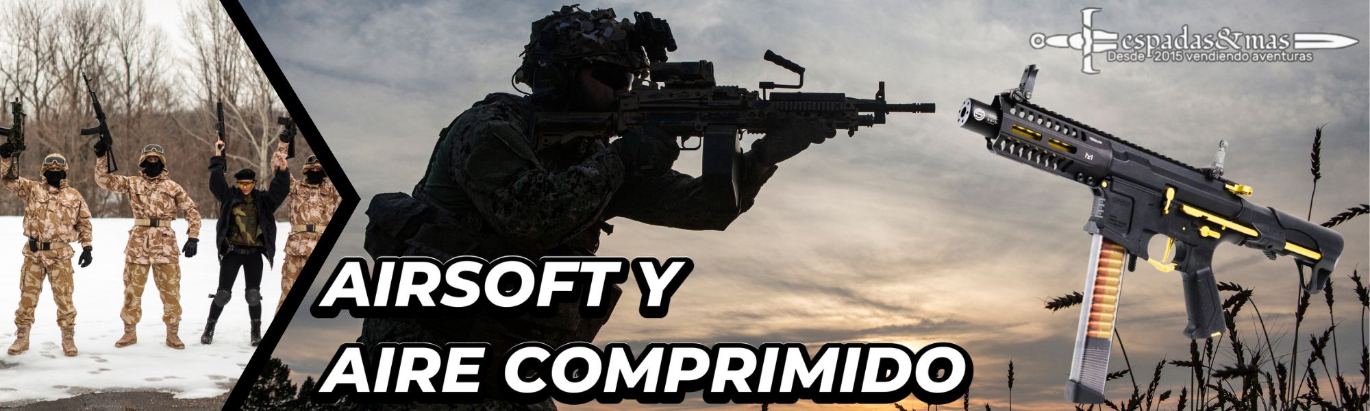 Banner airsoft y aire comprimido