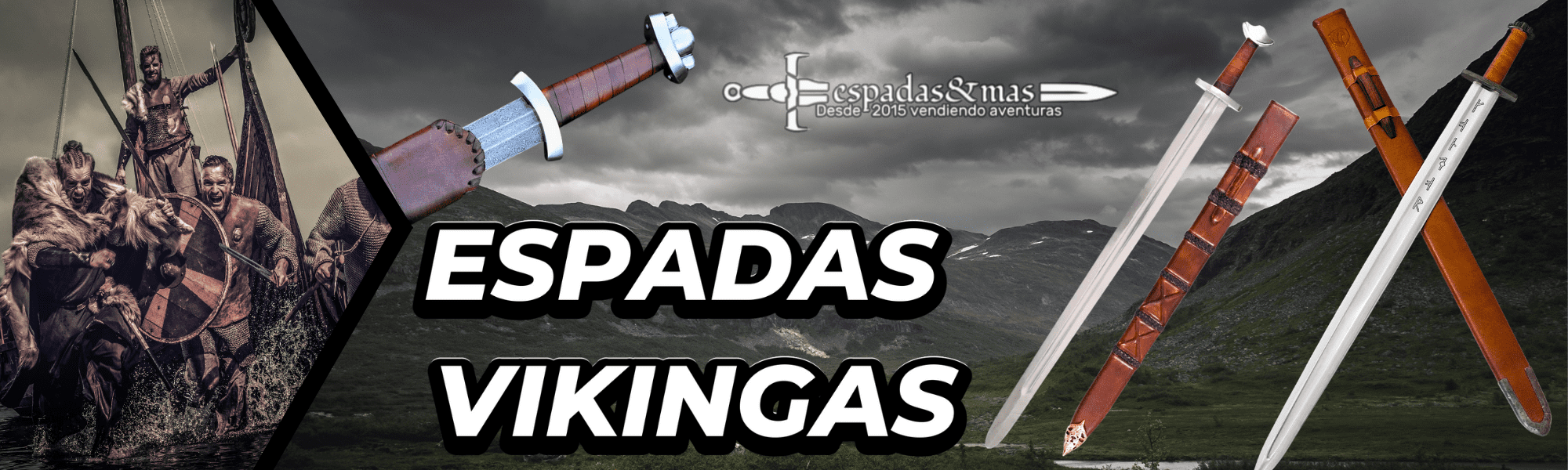 Banner espadas vikingas