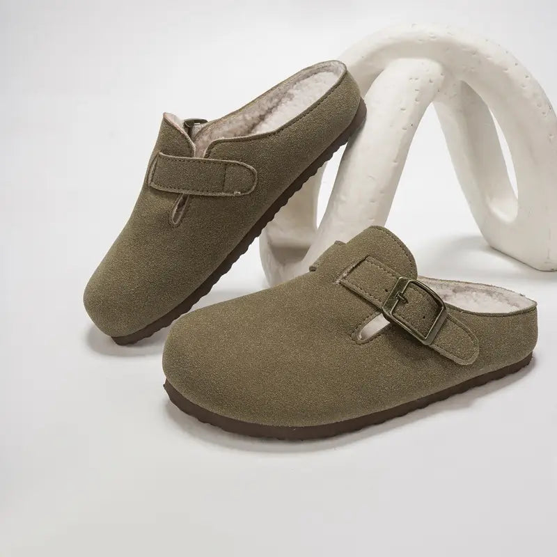 Product Image for Stilla | Hyggelige Plyssko Til Hjemme, 36 / Khaki