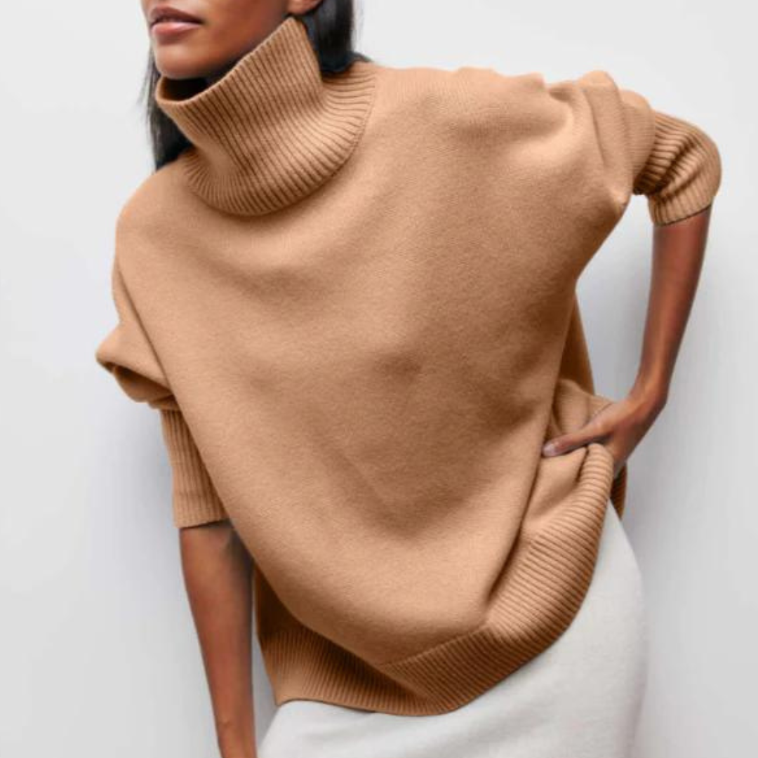 Product Image for Stilla | Behagelig sweater med høj hals, Oliven / S