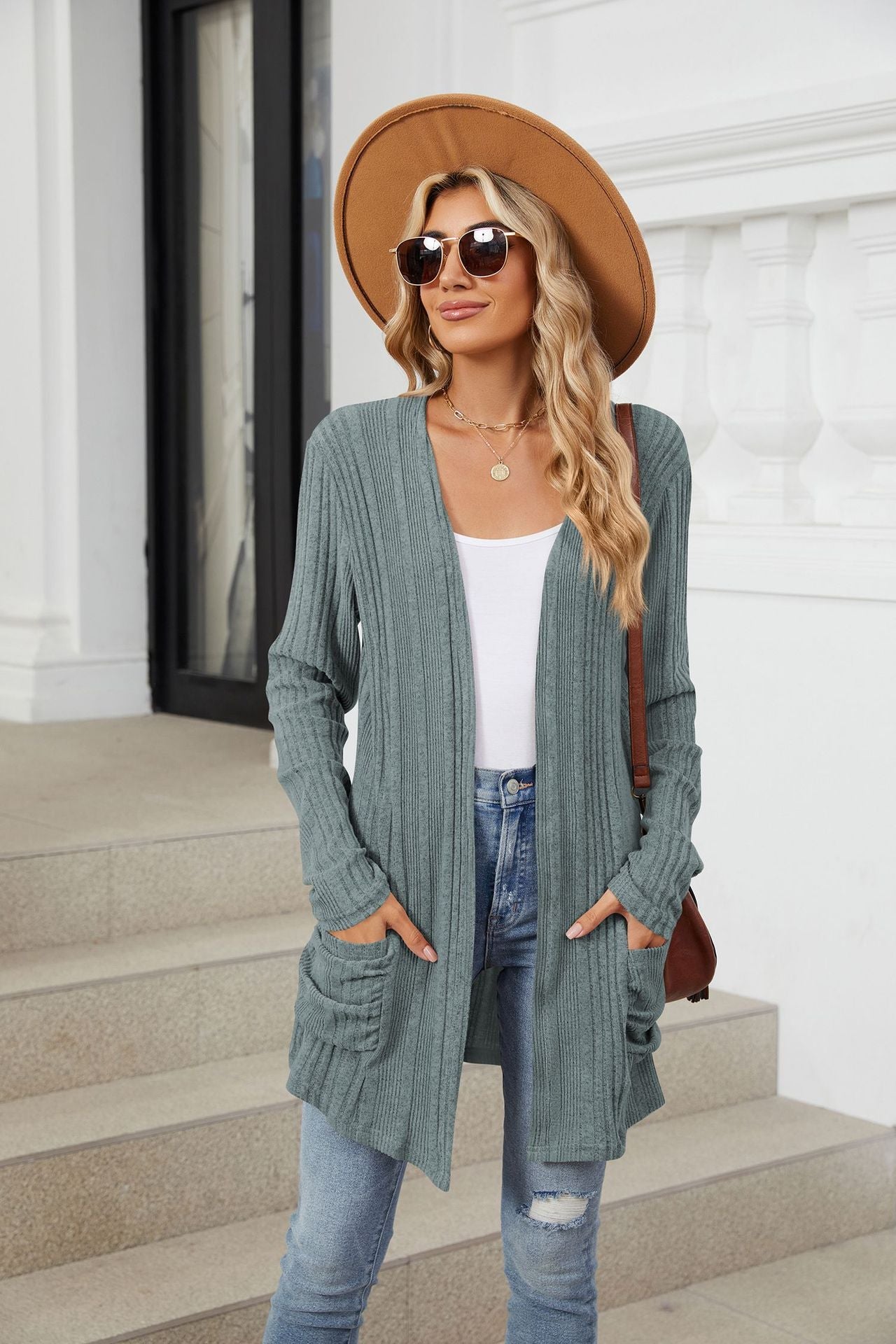Product Image for Stilla | Lange Gilet Modet snit, Blå / XL