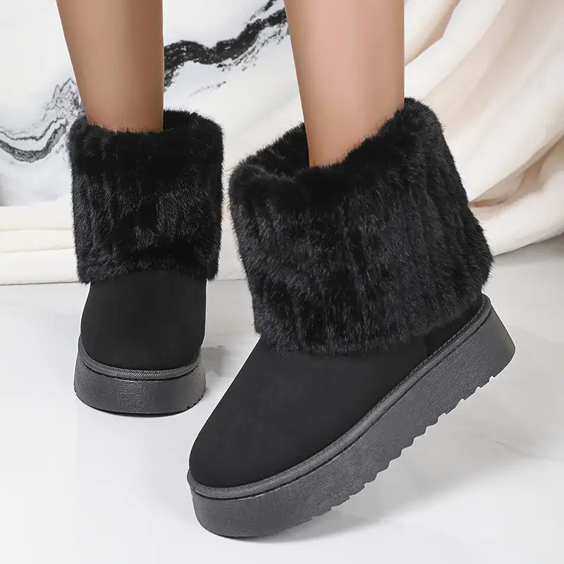 Product Image for Stilla | Højskaftede Dame Støvler I Læderlook, Sort / 38