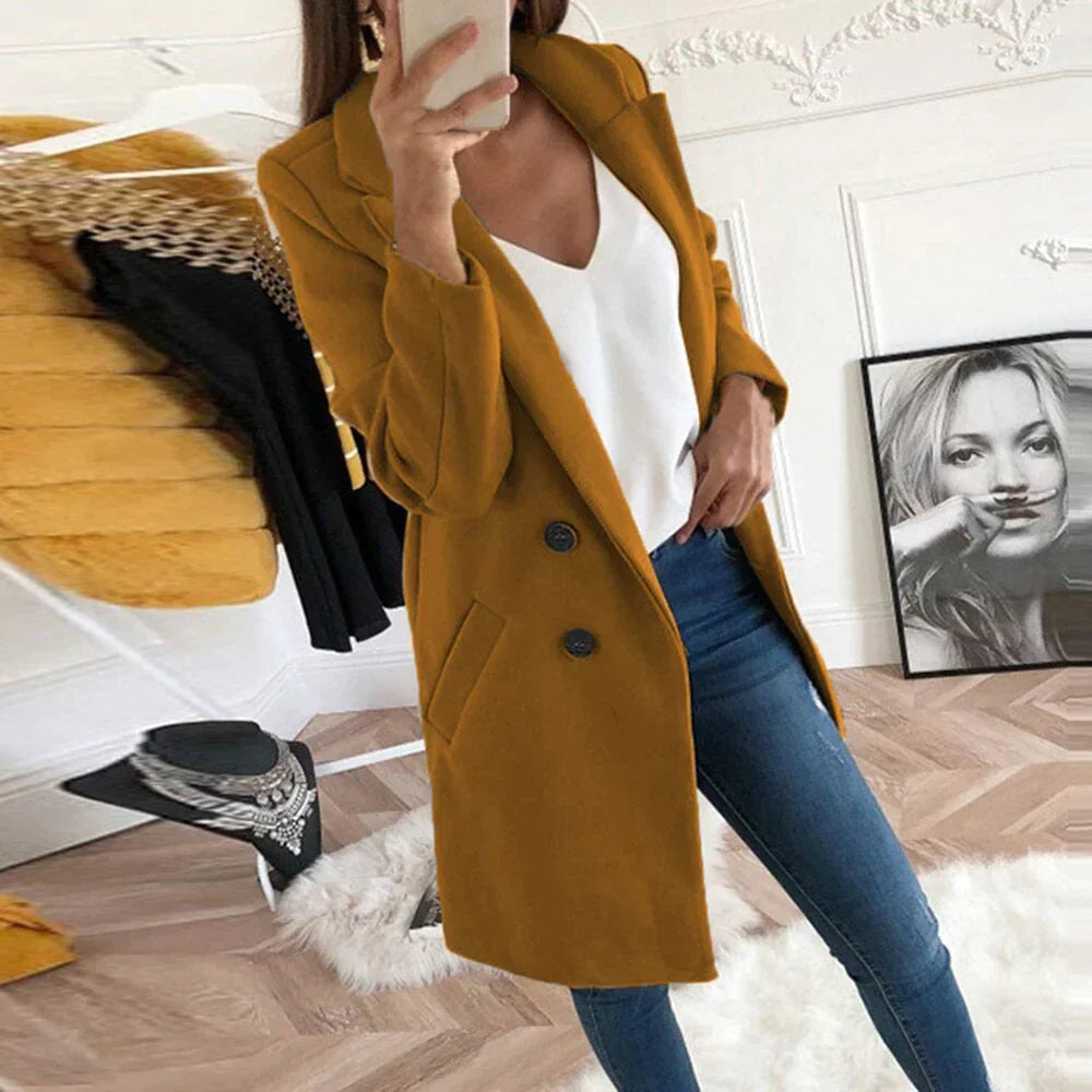 Product Image for Stilla | Frakke Louise i Vintage Stil, Brun / 4XL