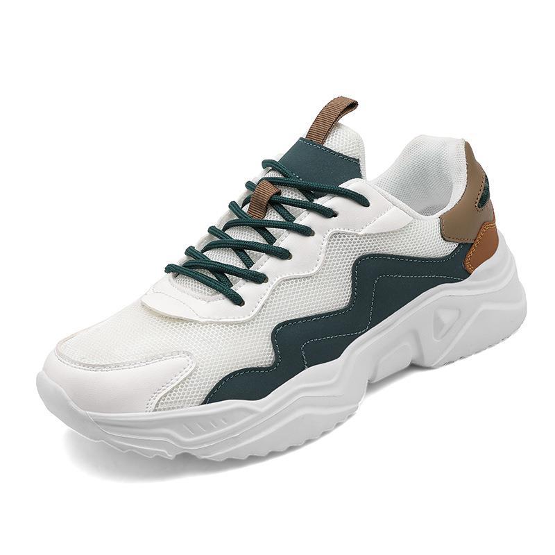 Product Image for Herre Sporty Urban Sneakers med Forbedret Dæmpning Stilla, Hvid Grøn / 41