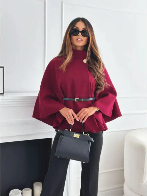 Product Image for Stilla | Veste Frakke Lorien Med Smalt Bælte, Rødvin / XL