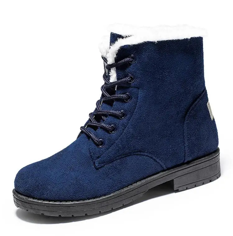 Product Image for Stilla | Fôrede snørreskinder vinterstøvler, Blå / 7.5 | 38