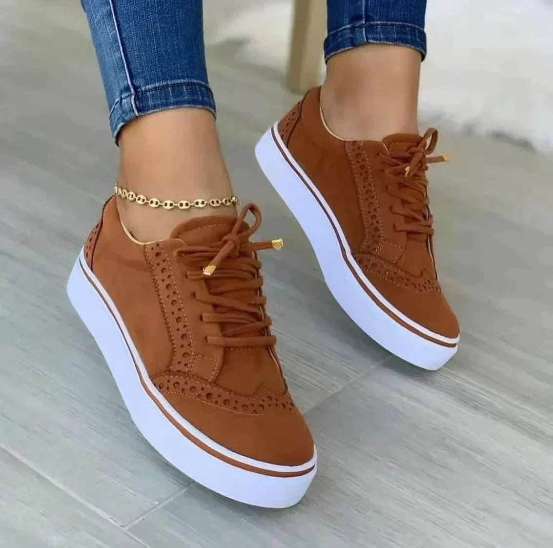 Product Image for Stilla | Trendy Orthopediske Sneakers, Brun / 10