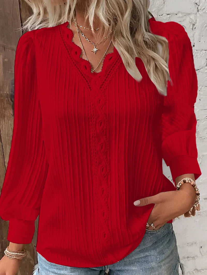Product Image for Stilla | Elegant Damen Bluse, Rød / 2XL