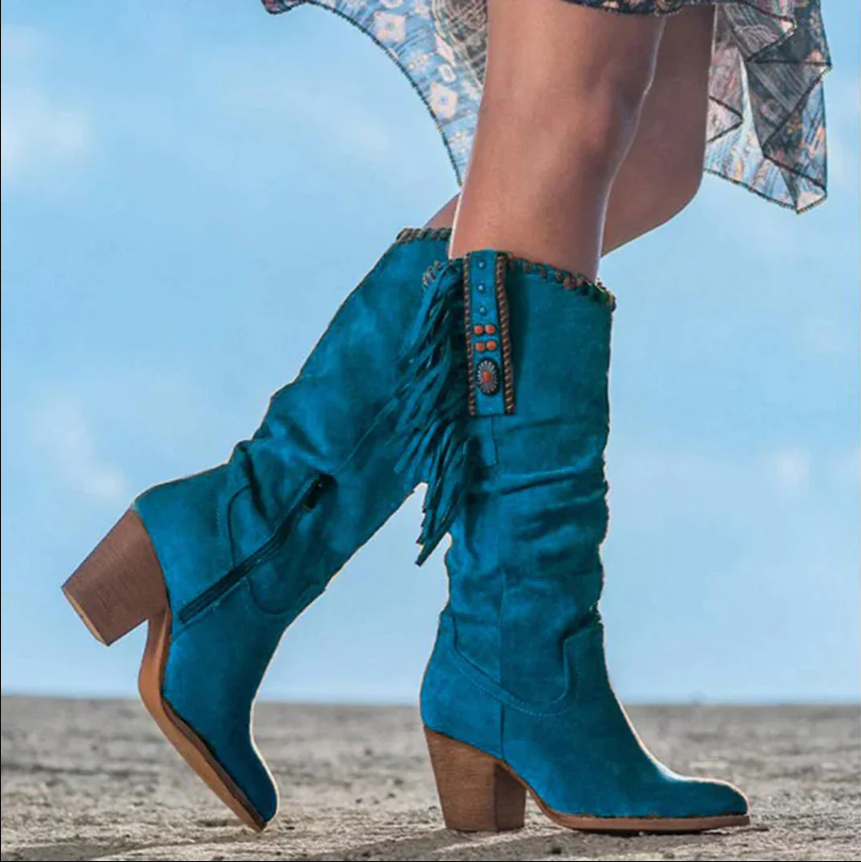 Product Image for Stilla | Western Style Støvler, Blå / 38