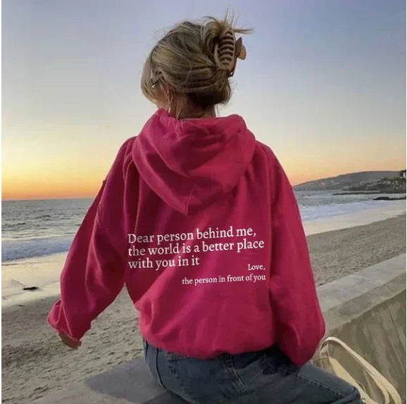 Product Image for Stilla | Bedste Menneske Bag Mig Hoodie Mand/kvinde, Rød / M