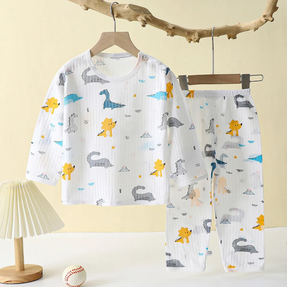 Product Image for Stilla | Dreams Komfortabelt Pyjamasæt Til De Små, Dinosaurer / 100 | 3 år