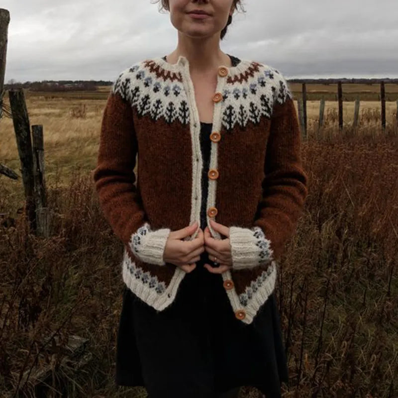 Product Image for Stilla | Vintage Warmer Island Pullover Med Knapper, XL