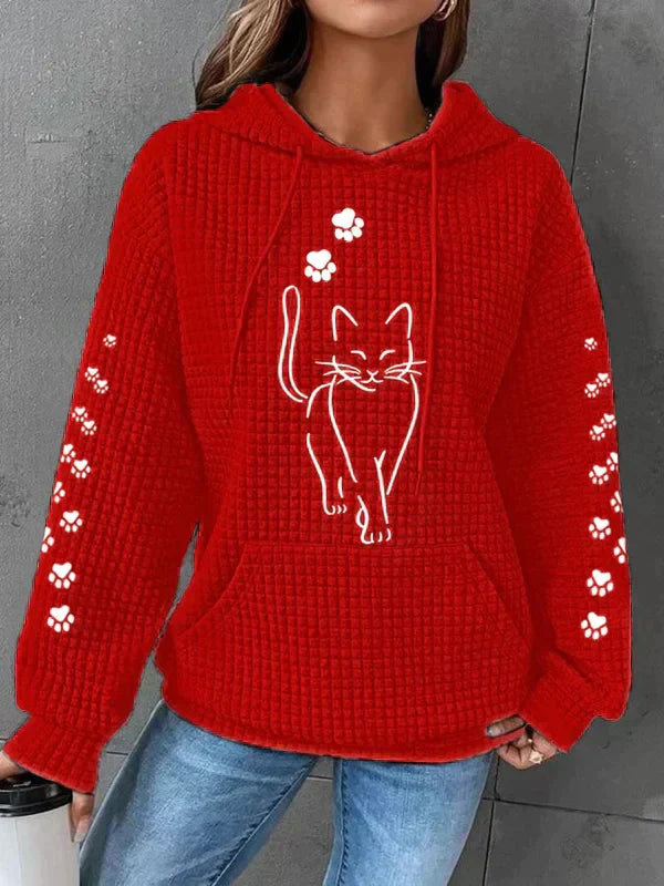 Product Image for Stilla | Tidløs og Elegant Hættetrøje, Rød / 3XL