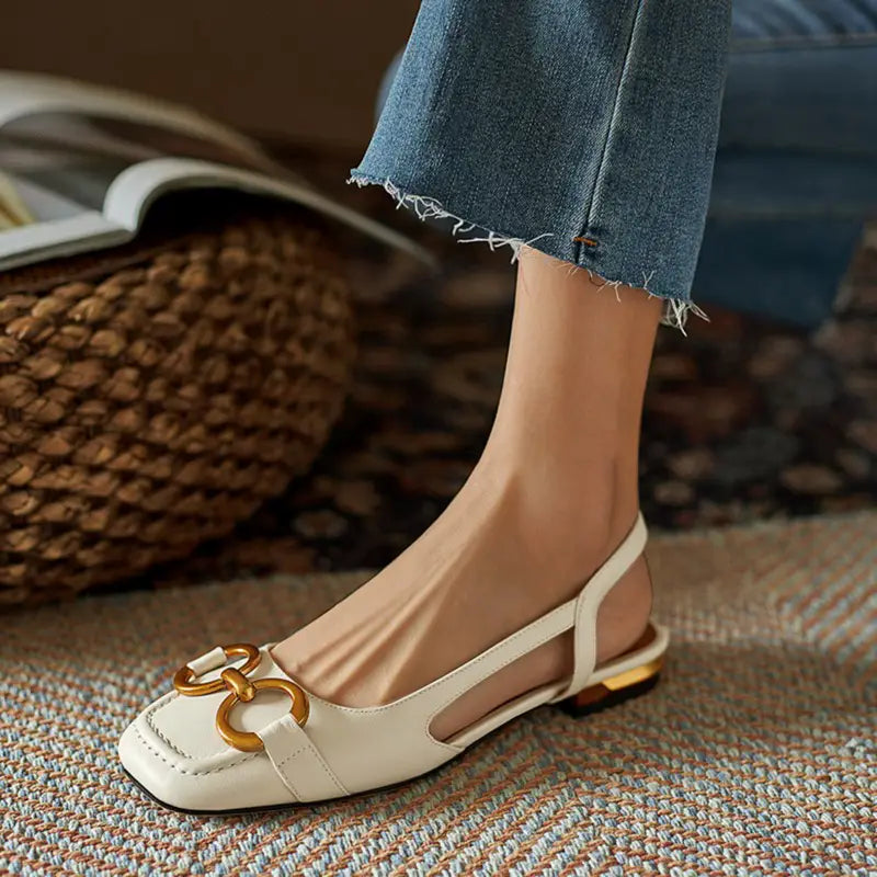 Product Image for Stilla | Flade Sandaler Med Rem Og Sko Til at Gå Med Firkantet Tå, 41 / Morela