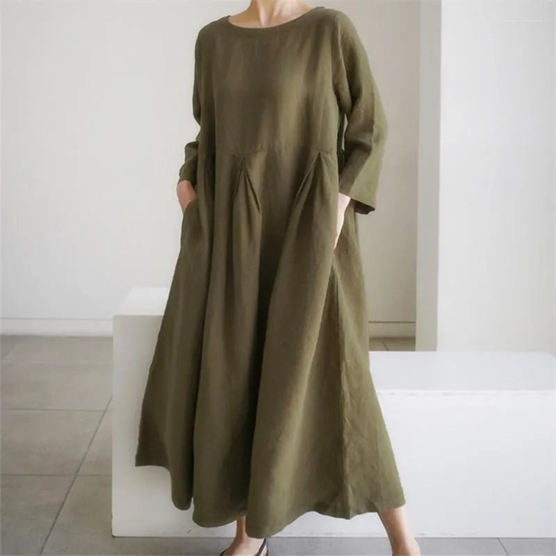 Product Image for Stilla | Afslappede Kjoler, Armygrøn / S