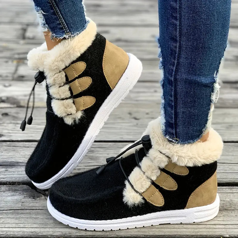 Product Image for Stilla | Dame Støvler Med Kunstig Pels, 39 / Sort