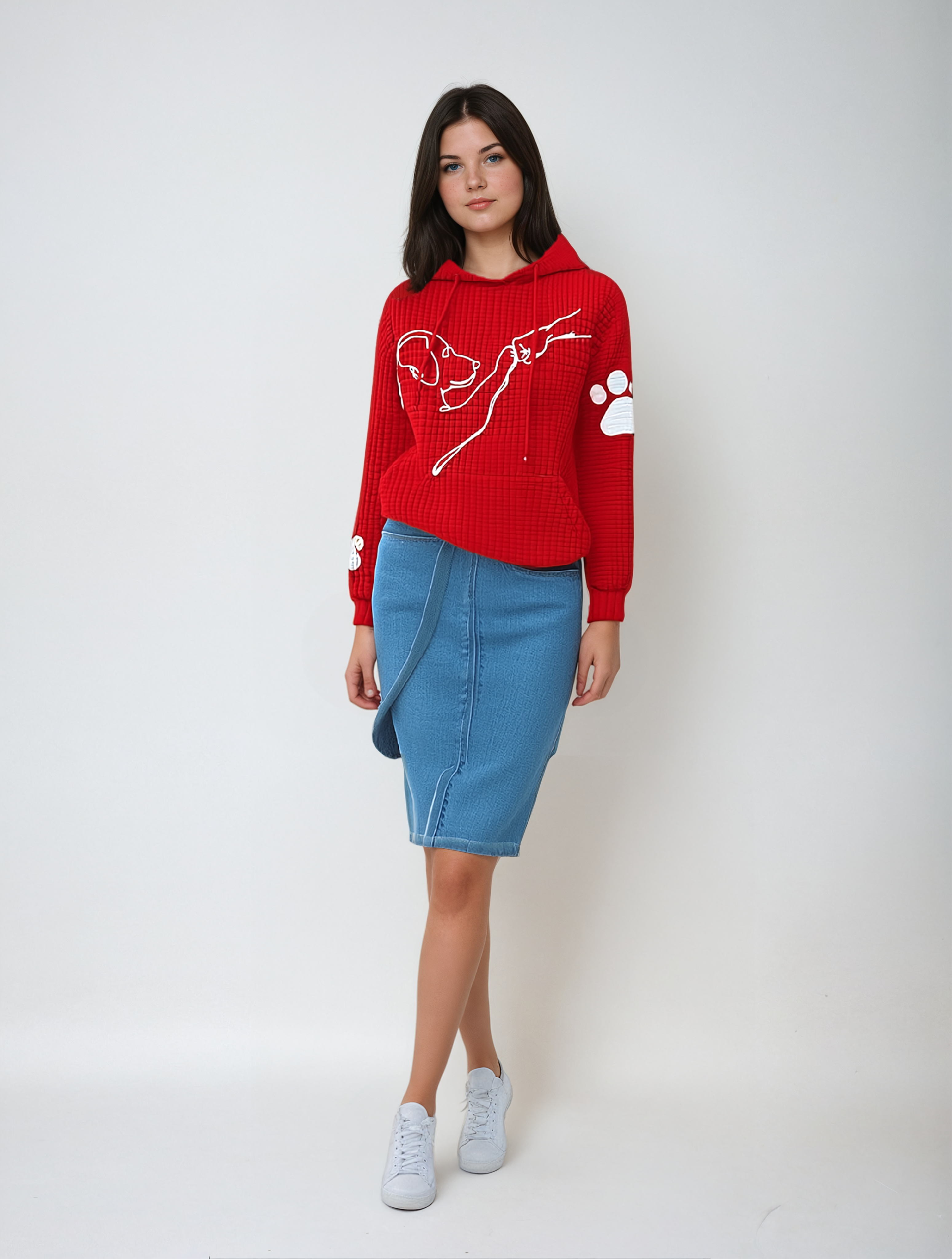 Product Image for Stilla | Smuk og blød hættetrøje, Rød / 2XL
