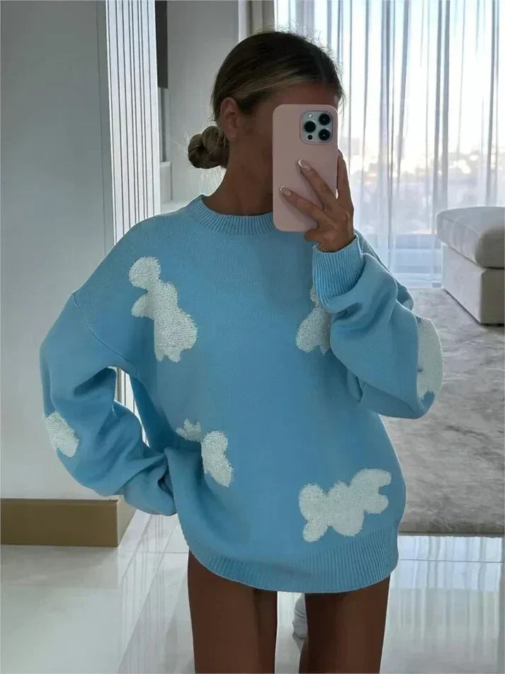 Product Image for Stilla | Pullover Af Blød Strik, Blå / L