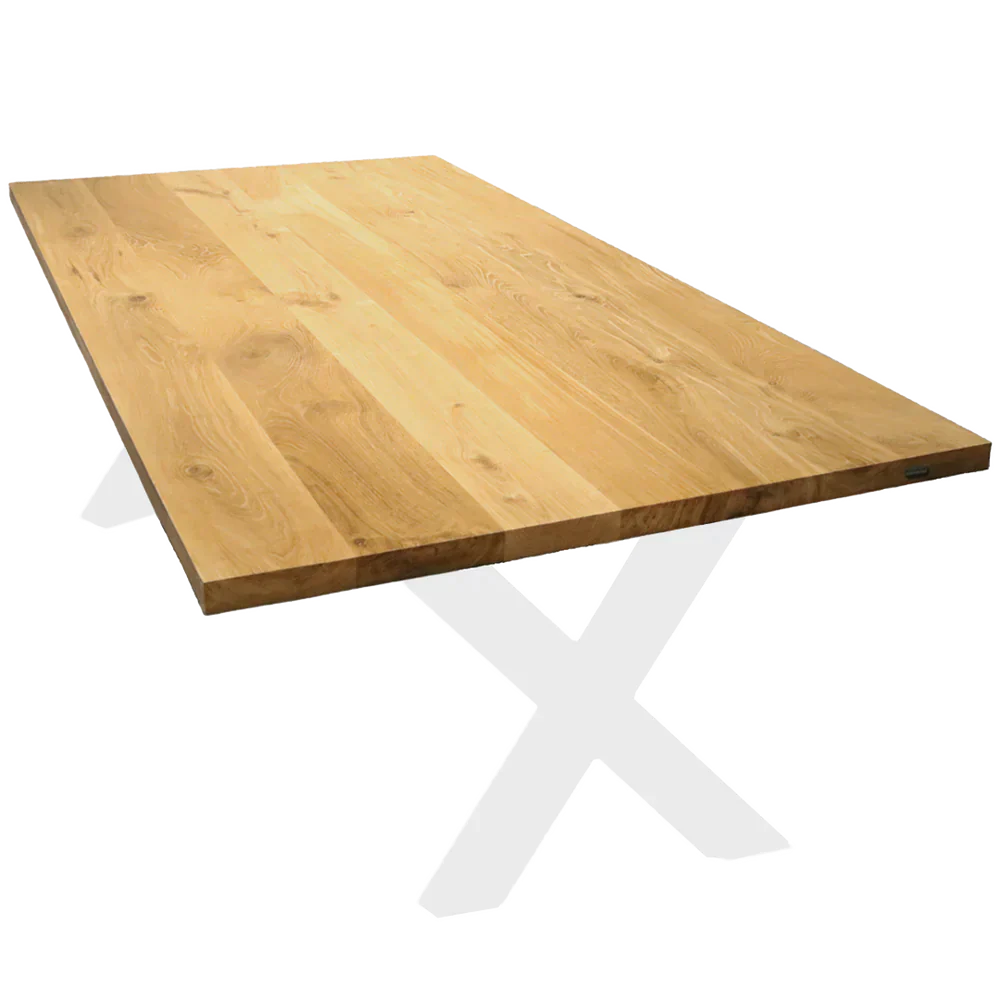 Stüc – Tischgestell mit (2 Querbalken Paar schwarz 1 X-Struktur Metall