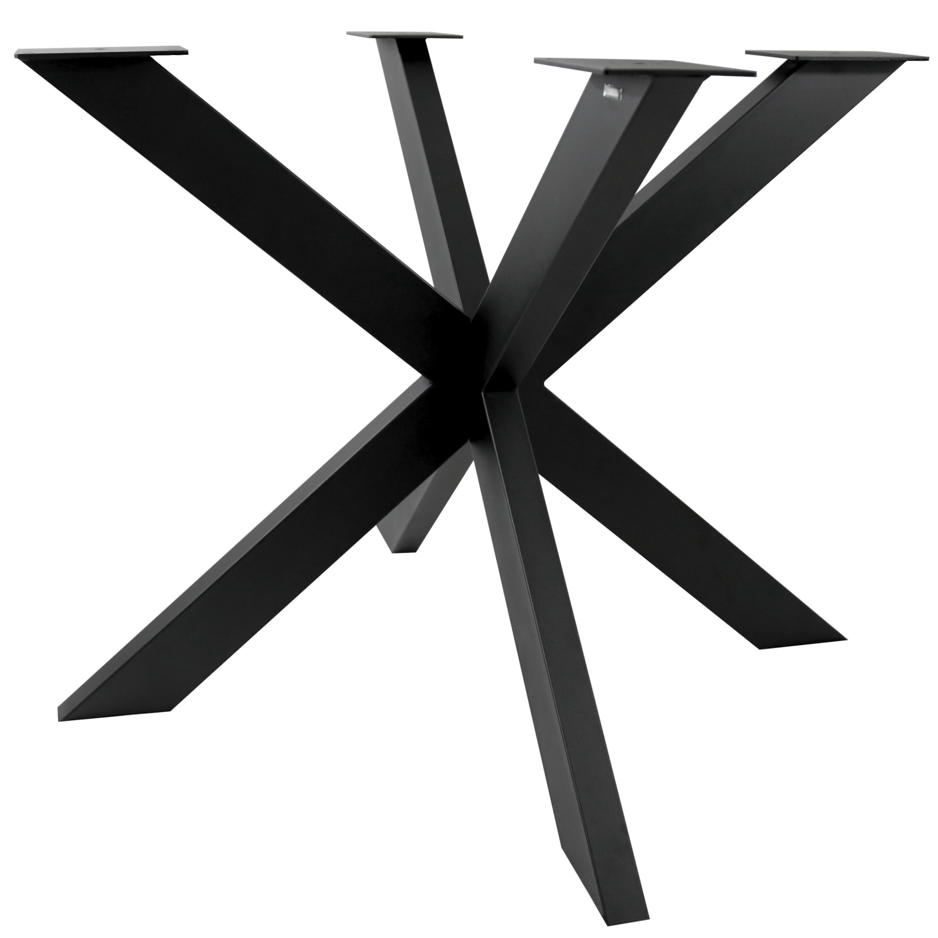 Dreieck Tischgestell Tischbeine Metall schwarz – Set aus 4 Füßen