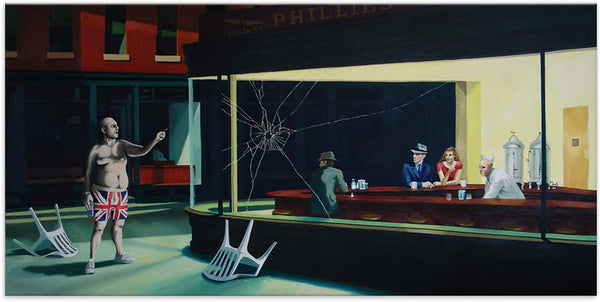 Nighthawks version Banksy