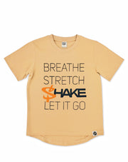 Rapper mase breathe stretch shake hip hop tee in tan