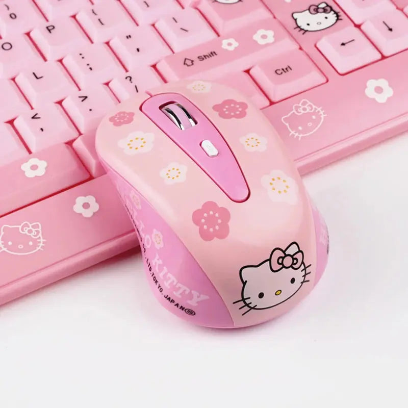 2.4G Hello Kitty Wireless Computer Mouse - Browsglamour