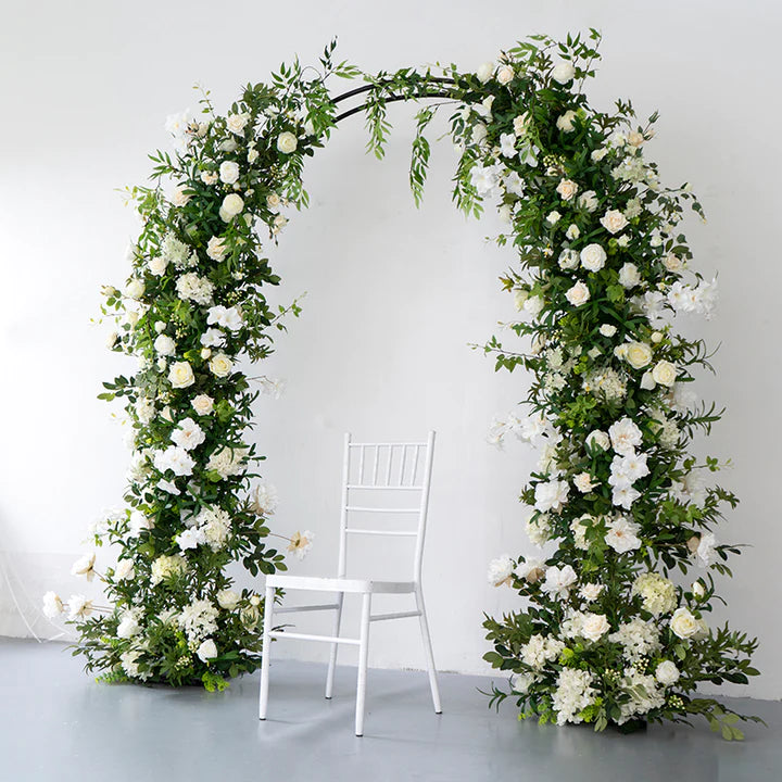 Arche fleurie élégante avec étagère arquée : proposition, mariage,  décoration de fiançailles