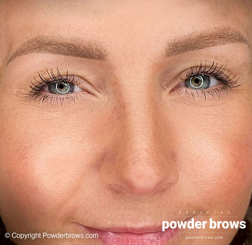 Healed powder brows.