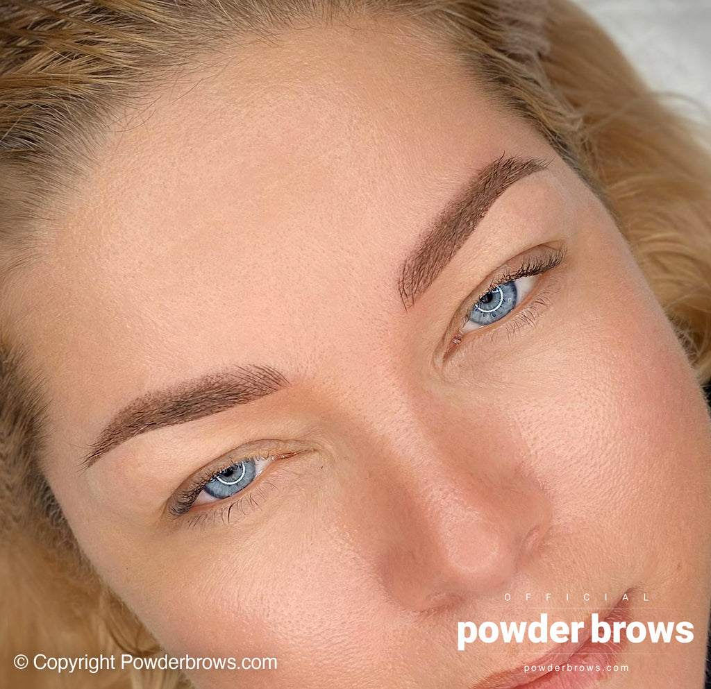 Powder brows healed result.