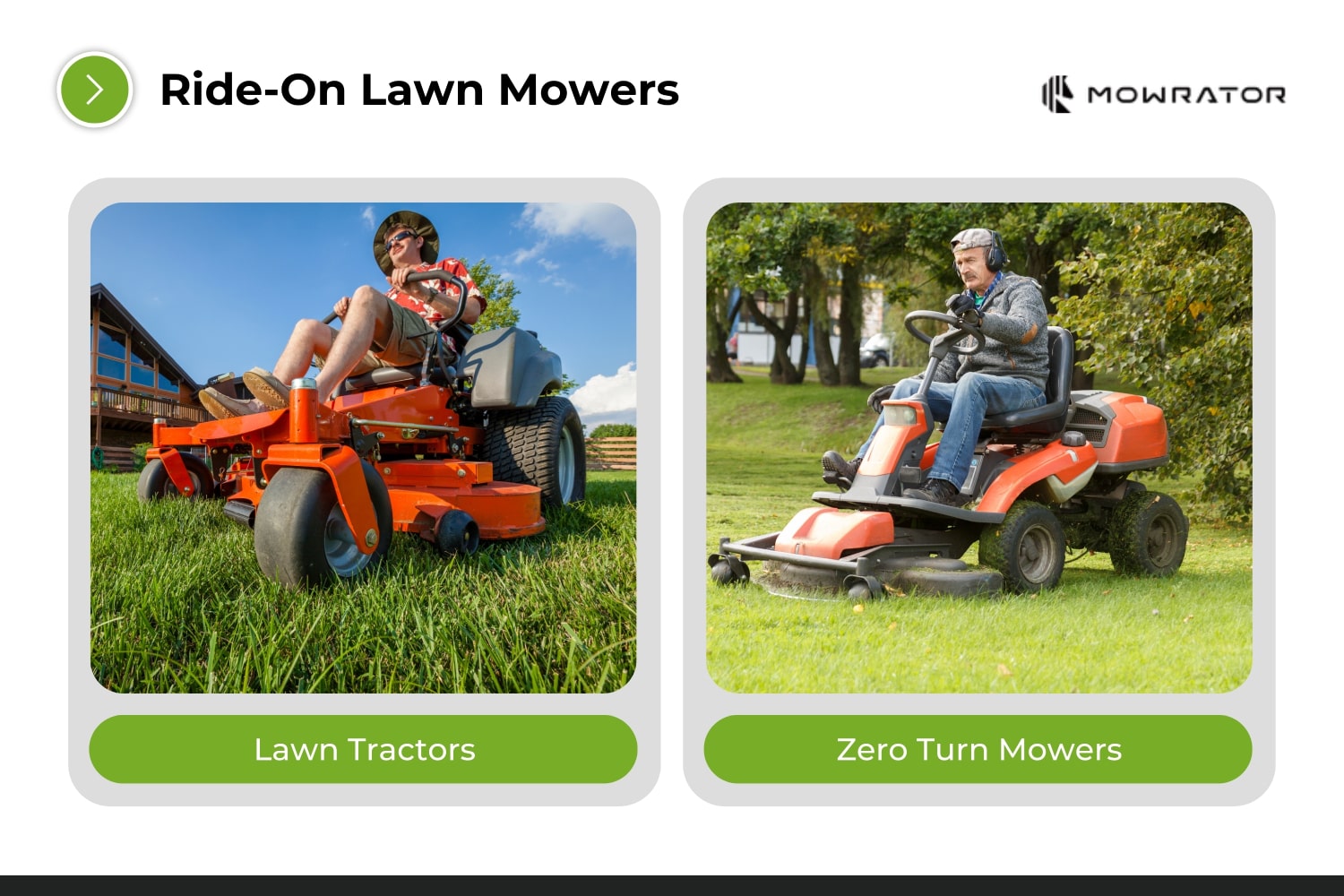 The Ride-On Lawn Mowers