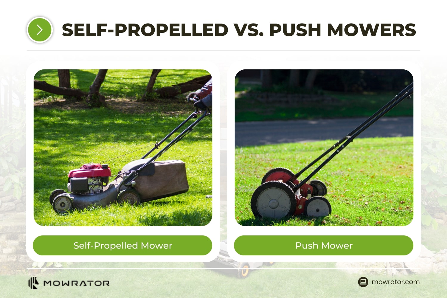 What is the Difference Between Self-Propelled and Push Mowers