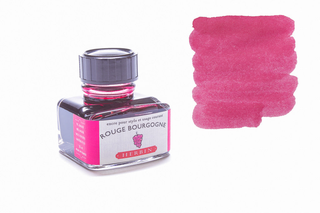 J. Herbin Rouge Grenat (Garnet Red) Bottled Fountain Pen Ink - Goldspot Pens