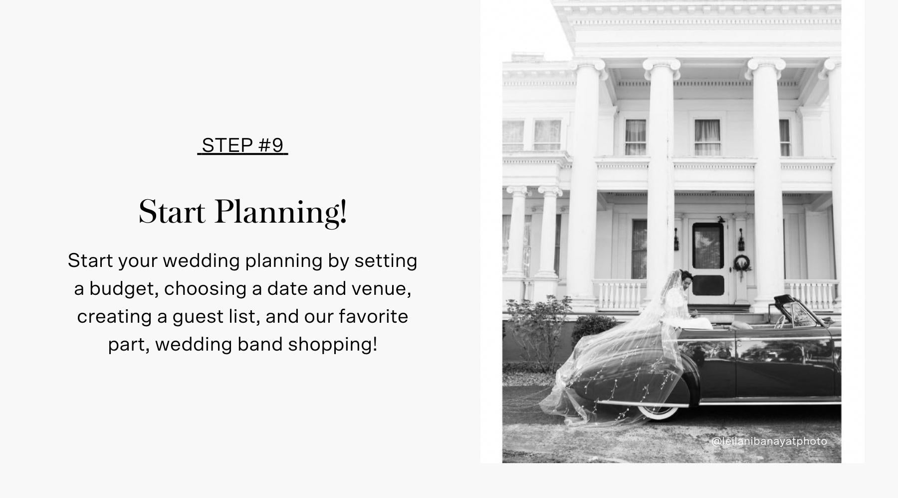 Steps to wedding planning