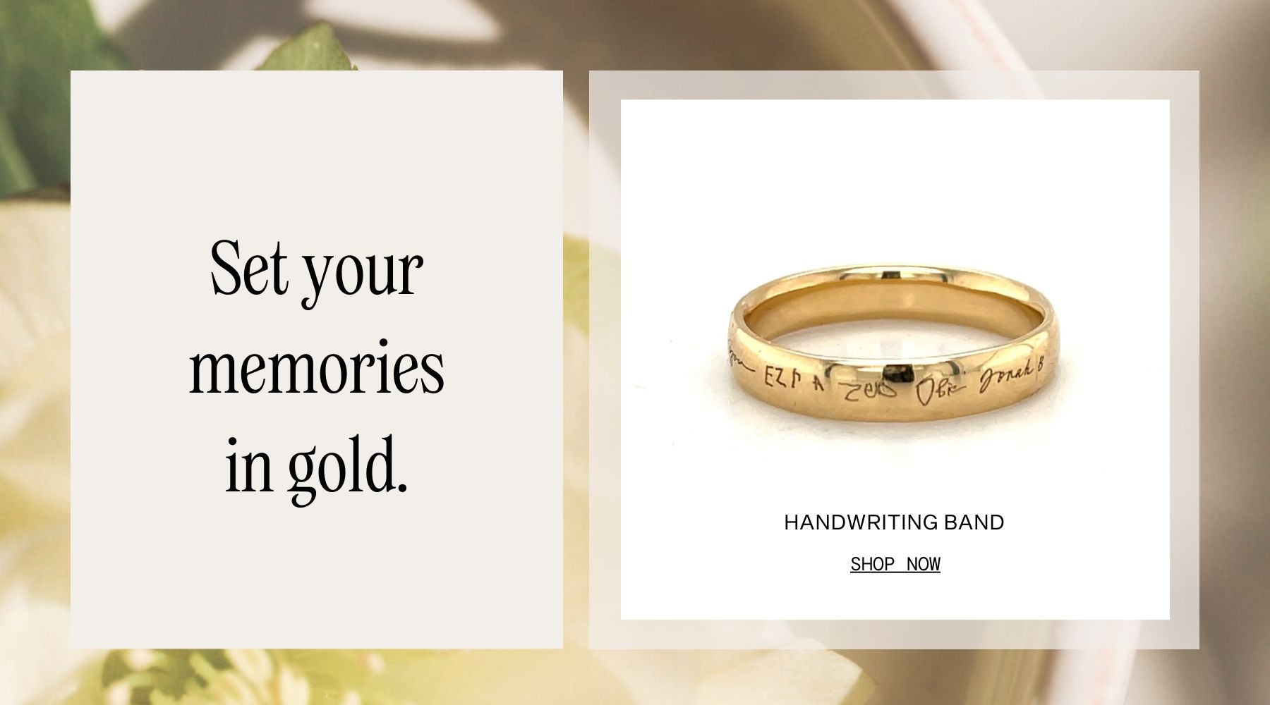 engrave gold ring with handwriting