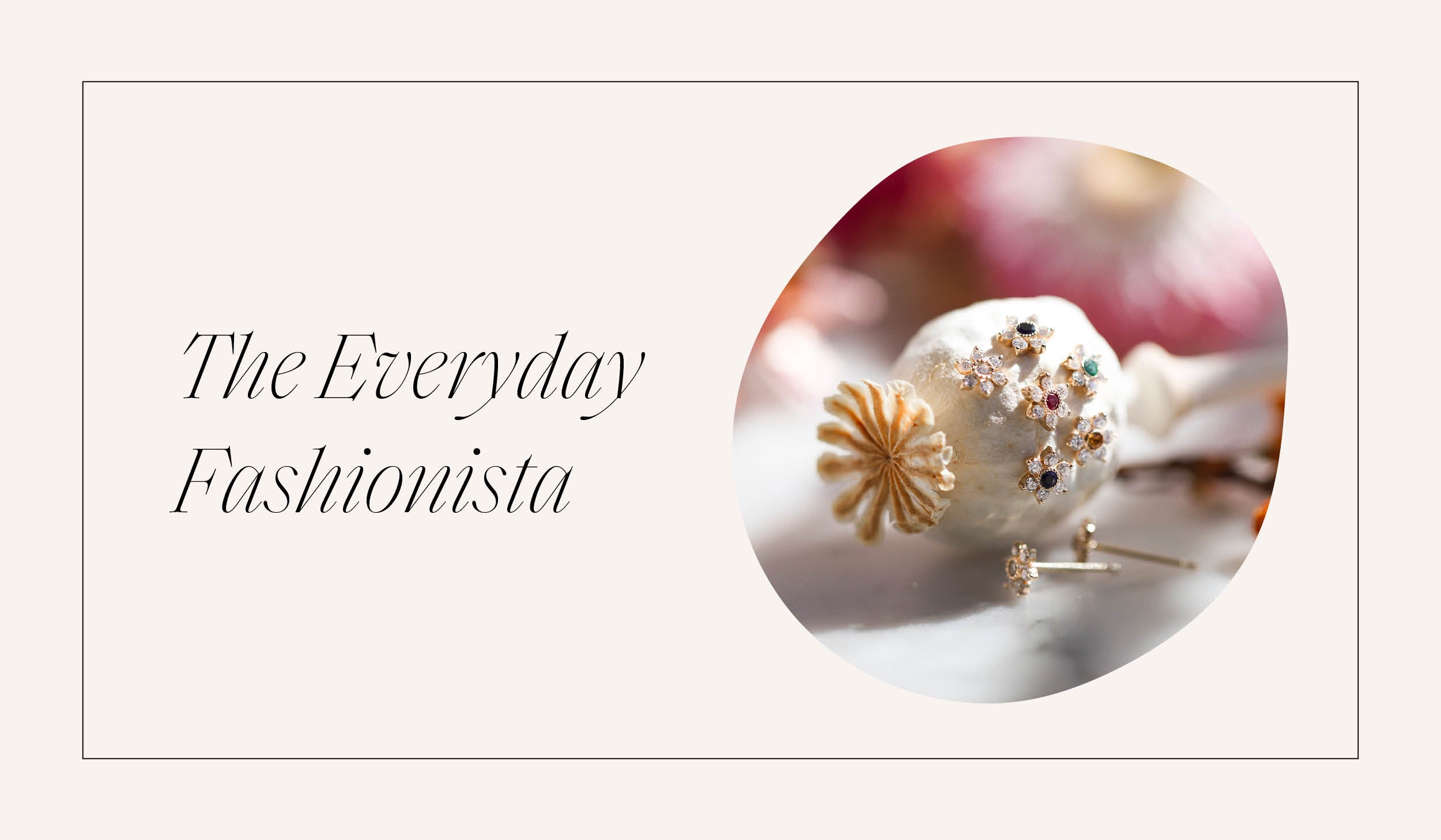 The Everyday Fashionista - 6 Petal Flower Stud Earring