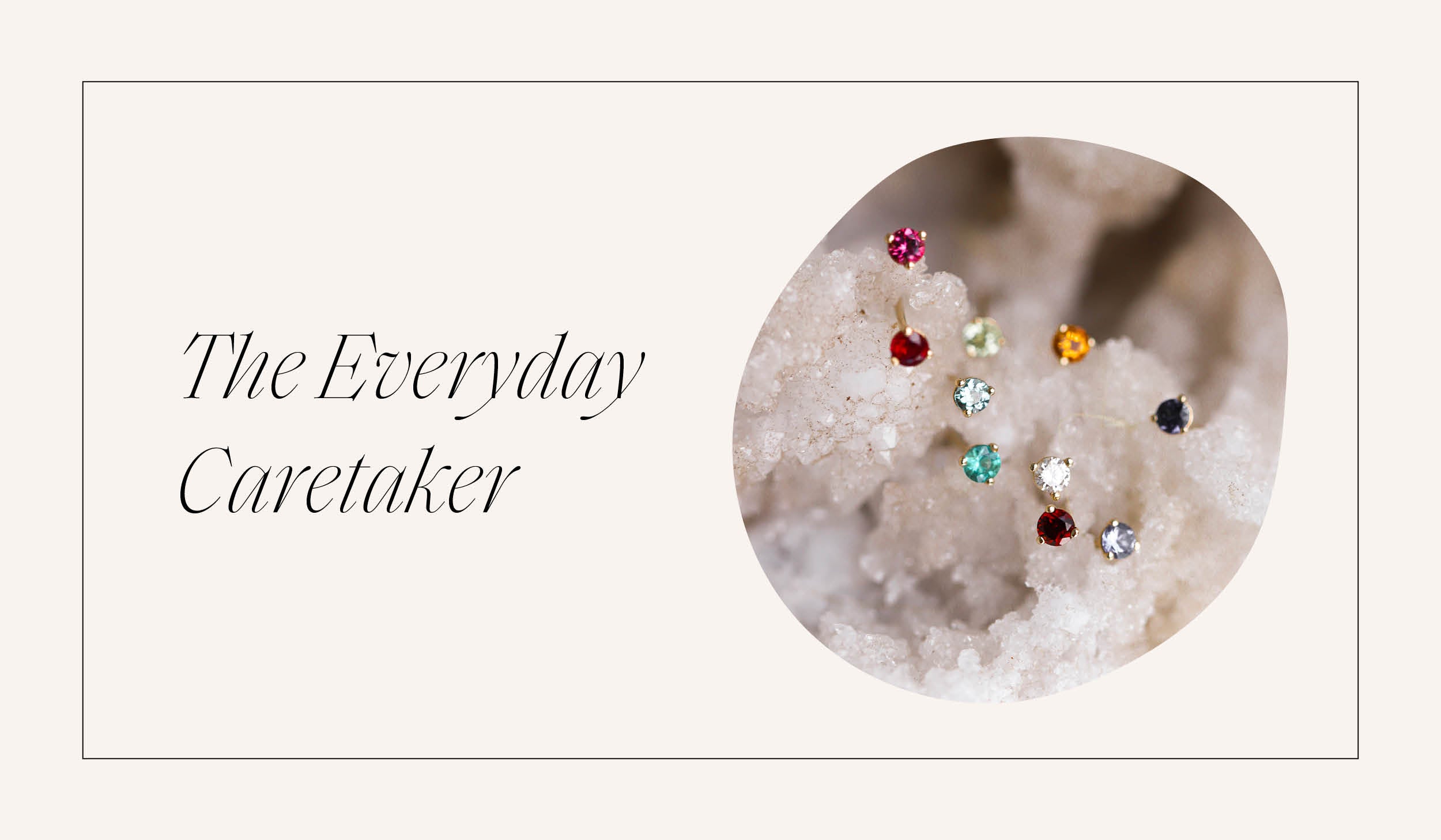 The Everyday Caretaker - Birthstone Sprinkle Stud Earrings