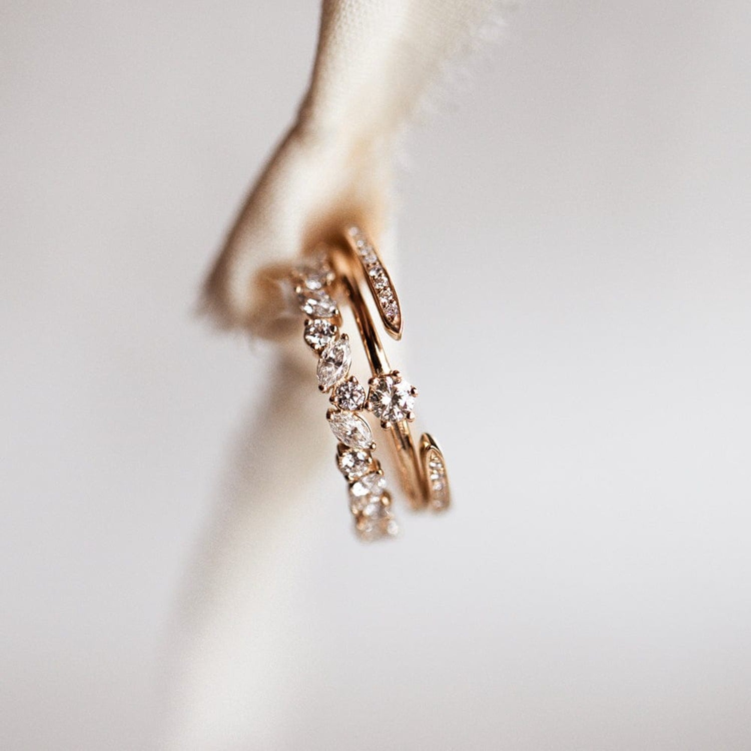 Diamond Claw Cuff Ring | Consider The Wldflwrs 14 Karat Yellow Gold / Without Milgrain / Made to Order