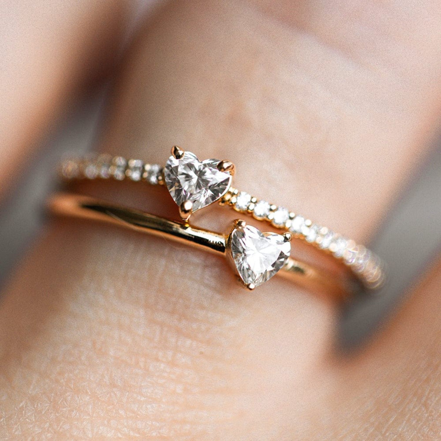 Heart Engagement Rings CA | Diamonds Factory