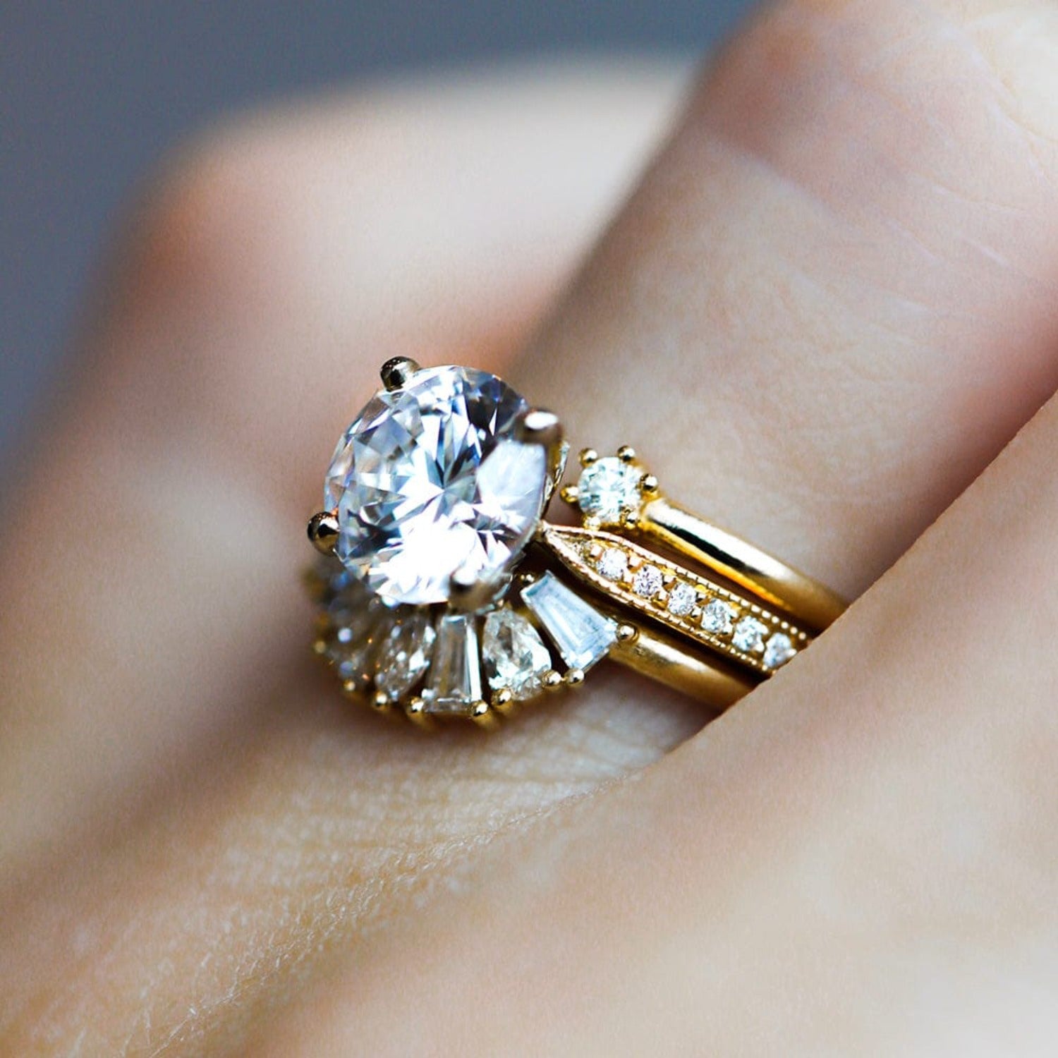 Julie Engagement Ring | Consider The Wldflwrs 14 Karat Yellow Gold / Radiant