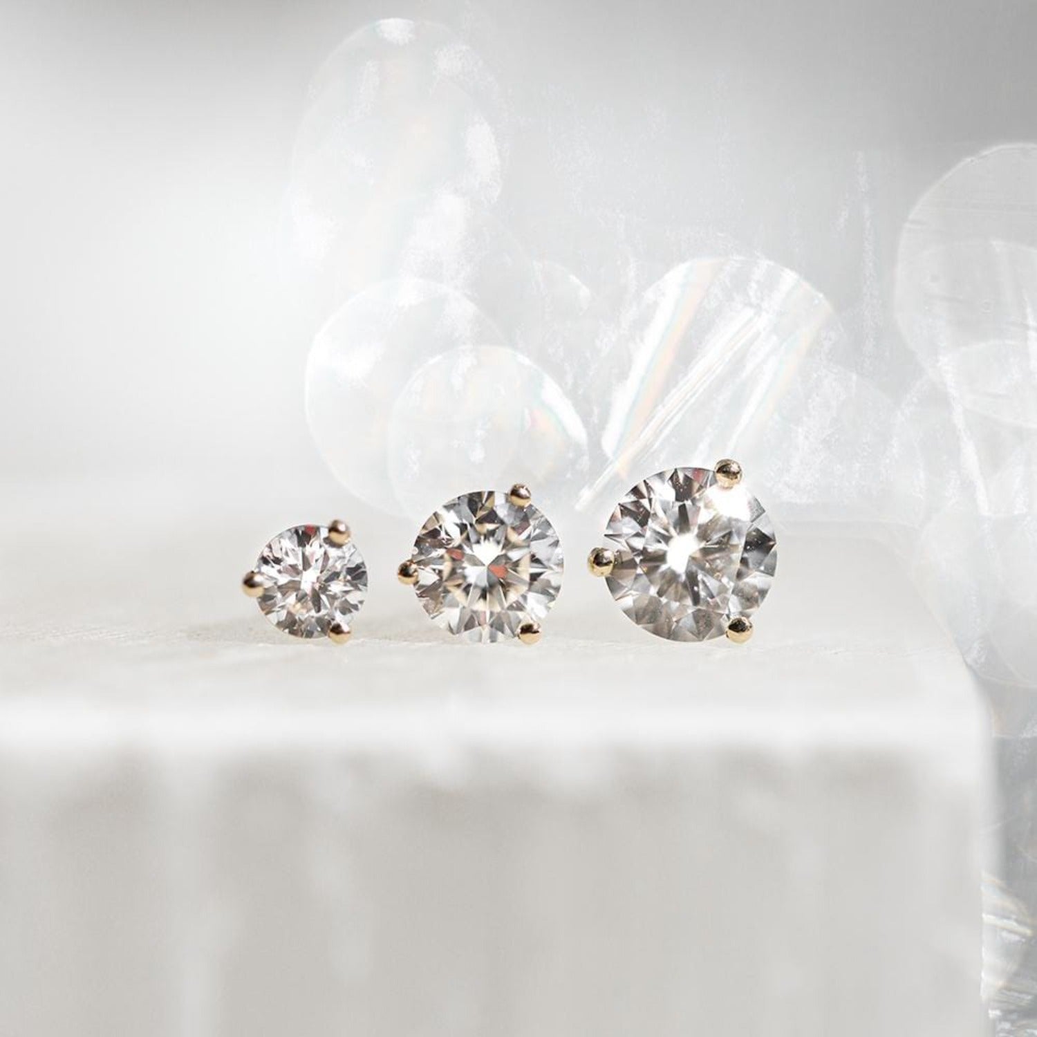 2.03 CTW DIAMOND STUD EARRINGS LAB GROWN EF VS LOW PRICE