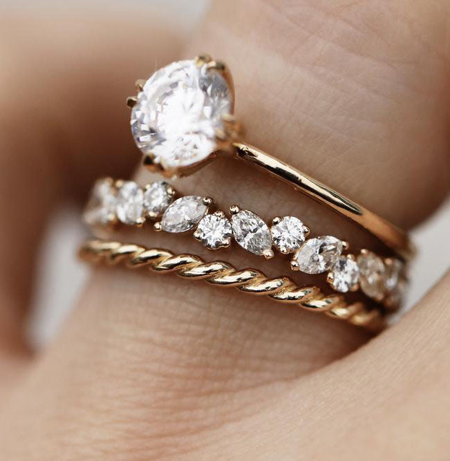 Marquise Cluster Diamond Ring (Ready-to-Ship)