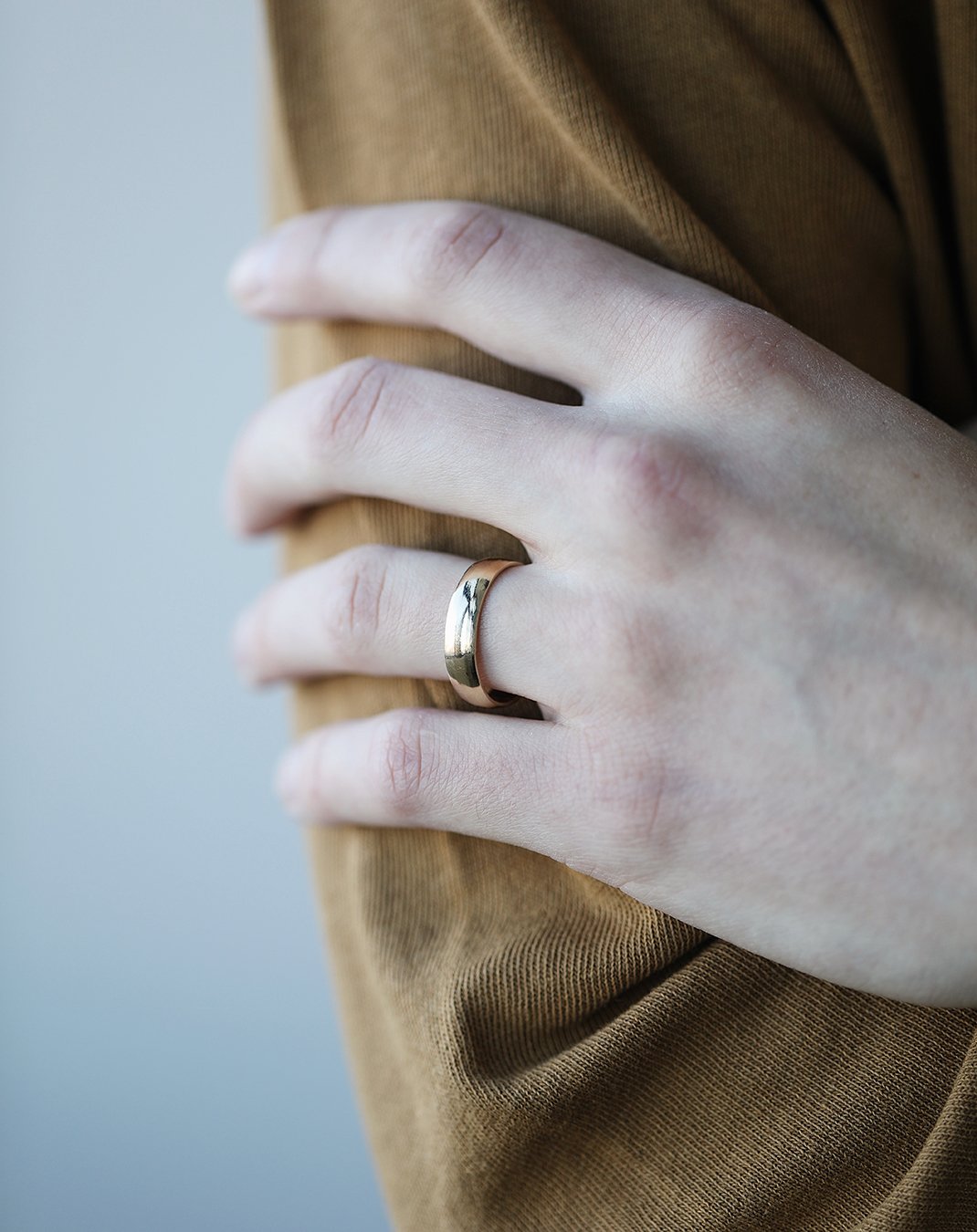 5mm Half-Round Band with Comfort Fit