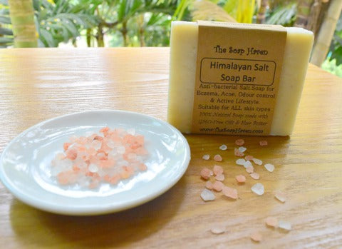 himalayan pink salt bar soap for psoriasis and eczema treatment